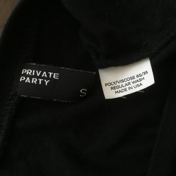 Revolve Black Tank Graphic Private Party Hangover Funny Muscle Top Small - Picture 8 of 8